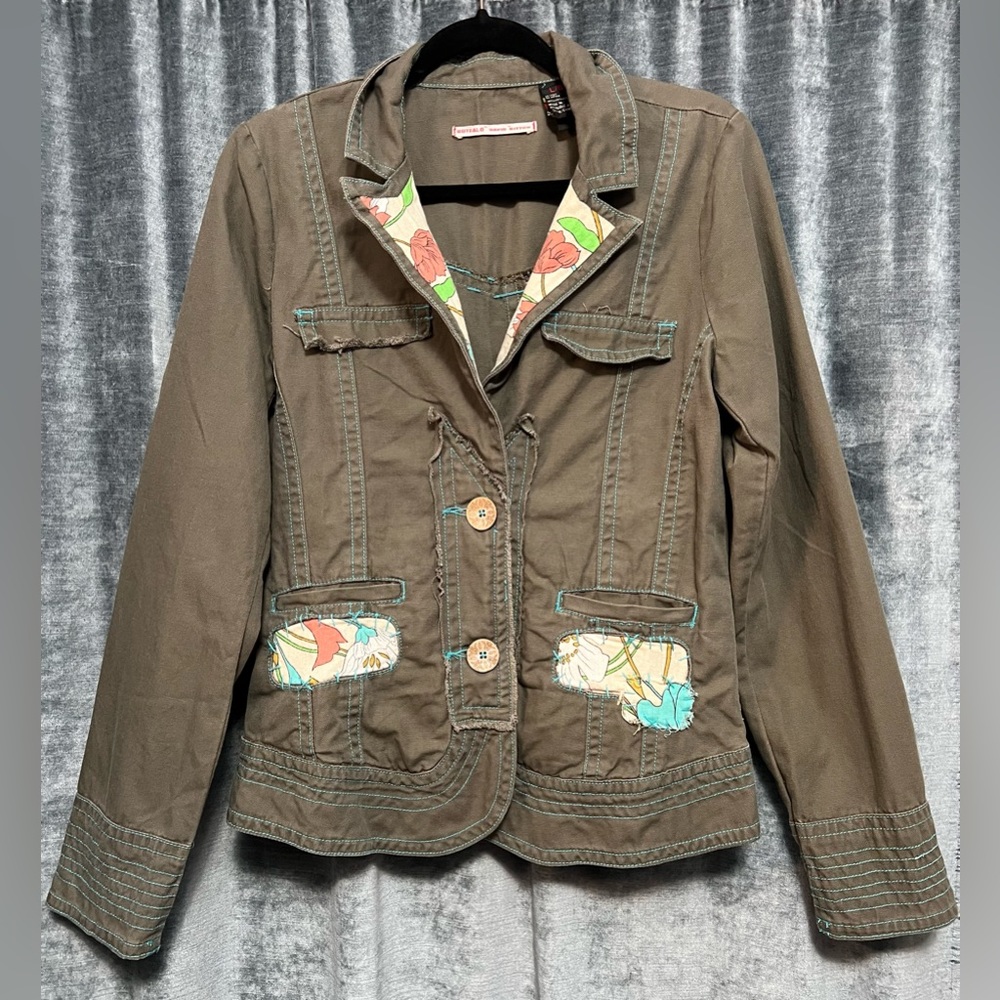 David Bitton | Joice Embellished Cotton Jacket | Size L